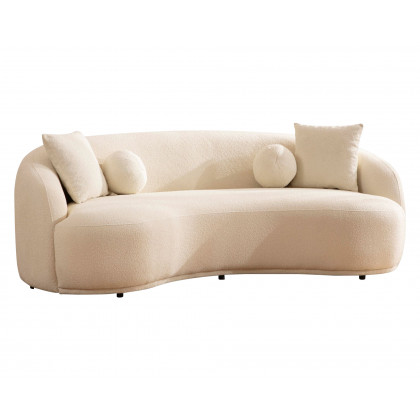 Nova - Bonita Ivory Boucle Sofa