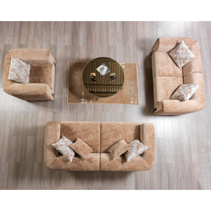 Nova Brenda Coffee Boucle Chair