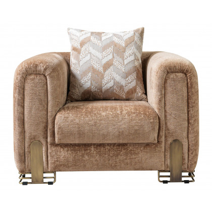 Nova Brenda Coffee Boucle Chair