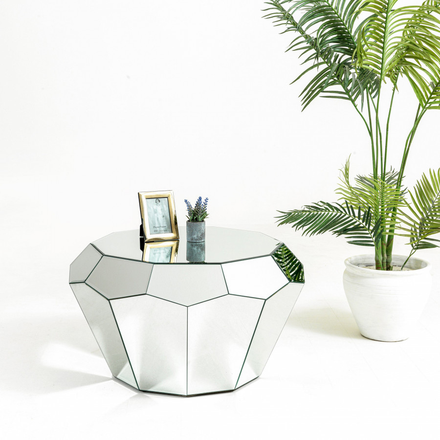 Nova - Diamond Mirrored Coffee Table