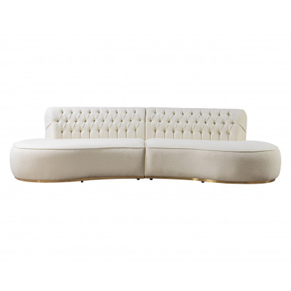 Nova Ella Boucle Curved Sectional - Ivory
