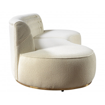 Nova Ella Boucle Curved Sectional - Ivory