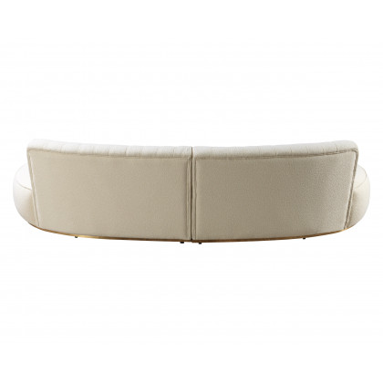 Nova Ella Boucle Curved Sectional - Ivory