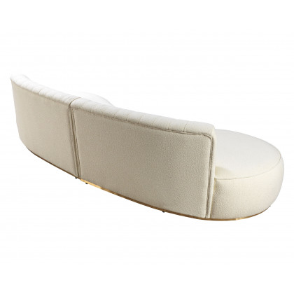 Nova Ella Boucle Curved Sectional - Ivory