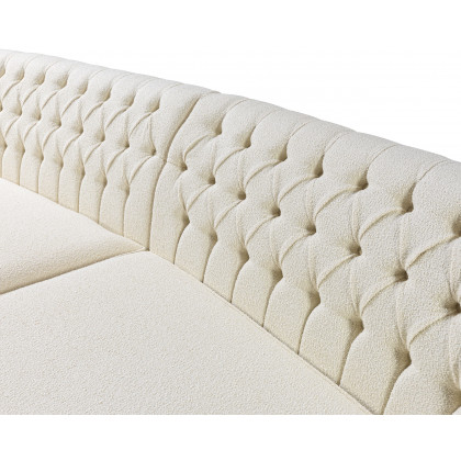 Nova Ella Boucle Curved Sectional - Ivory