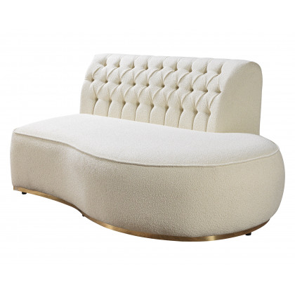 Nova Ella Boucle Curved Sectional - Ivory