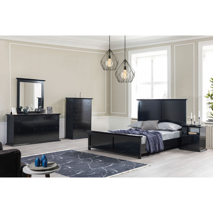 Nova - Erika Black 4 pc Queen Bedroom Set