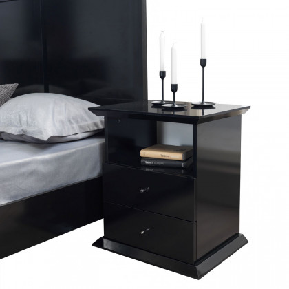 Nova - Erika Black 4 pc Queen Bedroom Set