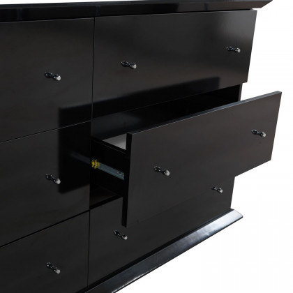 Nova - Erika Black 4 pc Queen Bedroom Set