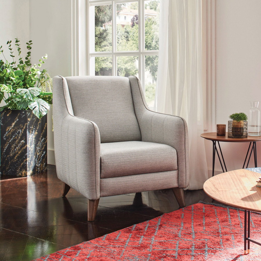 Nova - Fabia Armchair in Light Gray