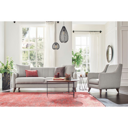 Nova - Fabia Armchair in Light Gray