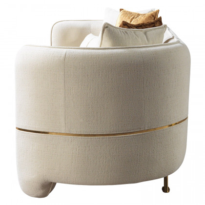 Nova - Helena Ivory Velvet Sofa 94"