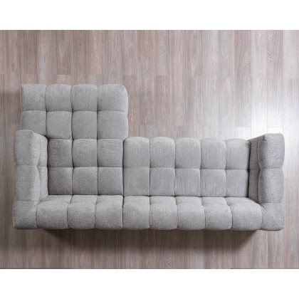 Nova Ivy Gray Boucle RAF 110" Sectional