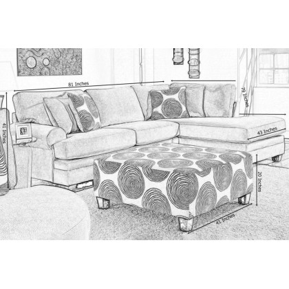 Nova Jamba Sectional - Black