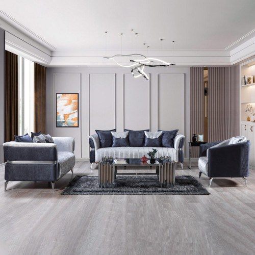 Nova - Leina Velvet Sofa & Loveseat