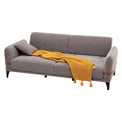 Nova - Linz 3-Seater Sofa Bed in Gray