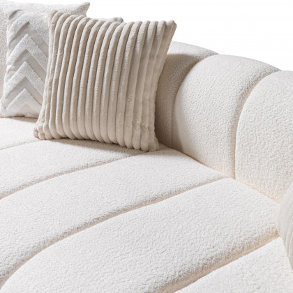 Nova - Lis Ivory Boucle RAF 115" Sectional