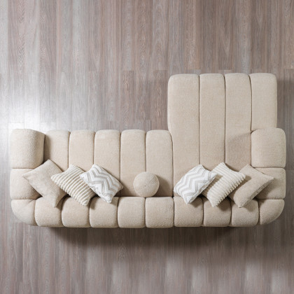 Nova - Lis Sand Boucle LAF 115" Sectional