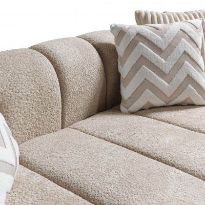 Nova - Lis Sand Boucle LAF 115" Sectional