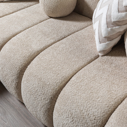Nova - Lis Sand Boucle LAF 115" Sectional