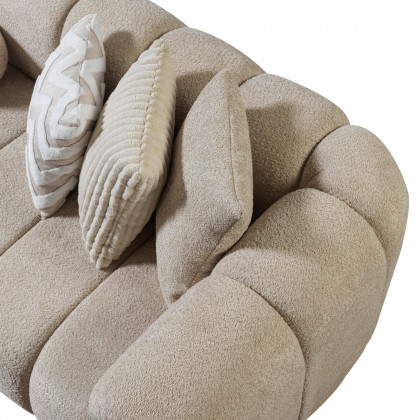 Nova - Lis Sand Boucle LAF 115" Sectional