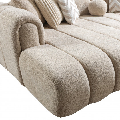 Nova - Lis Sand Boucle LAF 115" Sectional