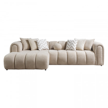 Nova - Lis Sand Boucle LAF 115" Sectional