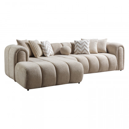 Nova - Lis Sand Boucle LAF 115" Sectional