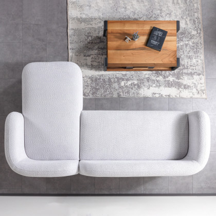 Nova - Liva Gray Boucle RAF 110" Sectional