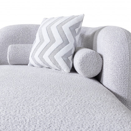 Nova - Liva Gray Boucle RAF 110" Sectional