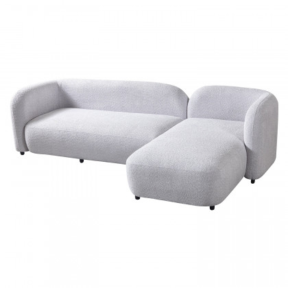 Nova - Liva Gray Boucle RAF 110" Sectional