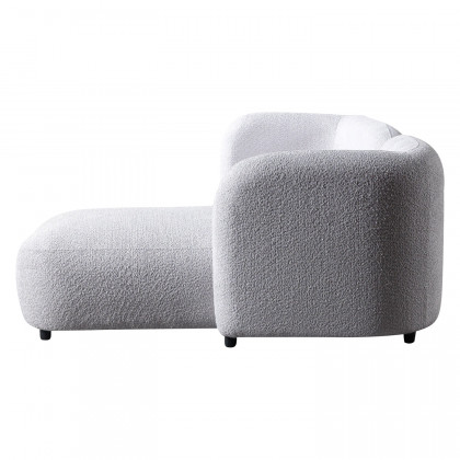 Nova - Liva Gray Boucle RAF 110" Sectional
