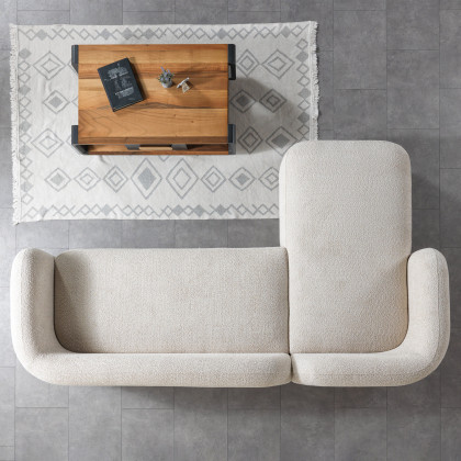 Nova Liva Sand Boucle LAF 110" Sectional