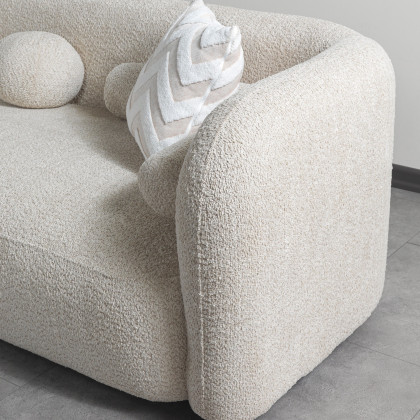 Nova Liva Sand Boucle LAF 110" Sectional