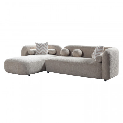 Nova Liva Sand Boucle LAF 110" Sectional