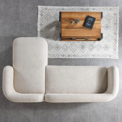 Nova Liva Sand Boucle RAF 110" Sectional