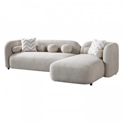 Nova Liva Sand Boucle RAF 110" Sectional