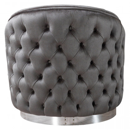 Nova - Lupino Gray Velvet Sofa 95" & Loveseat 82"