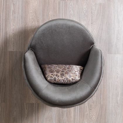 Nova - Lupino Gray Velvet Sofa 95" & Loveseat 82"