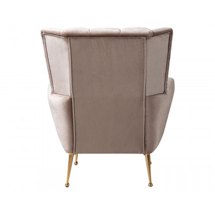 Nova Merida Coffee Velvet Chair