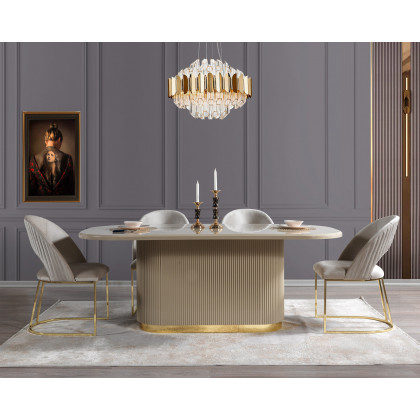 Nova - Milena Ivory Dining Chair, Set of 2