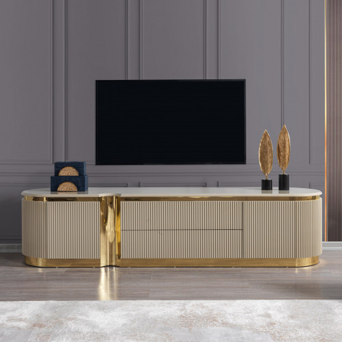 Nova - Milena TV Stand in Ivory