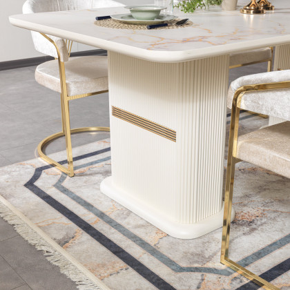 Nova - Santana Ivory 7-Piece Dining Set