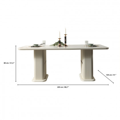 Nova - Santana Ivory 7-Piece Dining Set