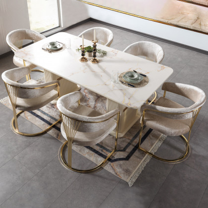 Nova - Santana Ivory Dining Chair, Set of 2