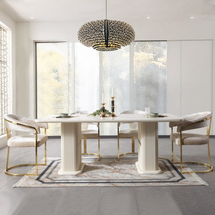 Nova - Santana Ivory Dining Chair, Set of 2