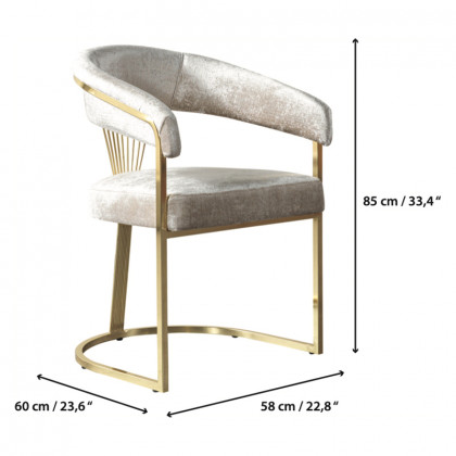 Nova - Santana Ivory Dining Chair, Set of 2