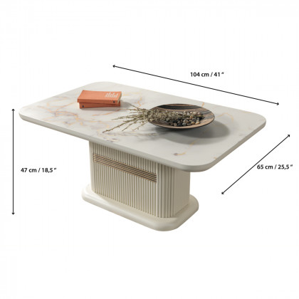 Nova - Santana Ivory Coffee Table
