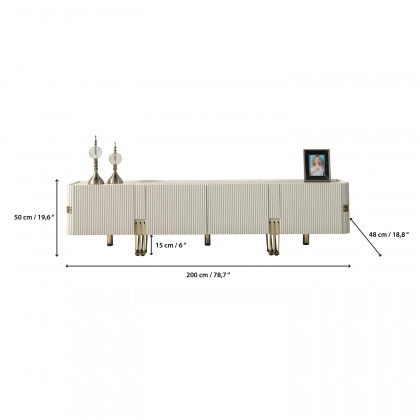 Nova - Santana Ivory Tv Stand