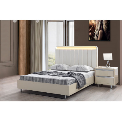 Nova - Viola Cream High Gloss Lacquer 4-Piece Queen Bedroom Set